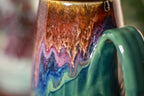 40-B Magenta Haze Notched Crystal Mug - TOP SHELF MISFIT, 15 oz.