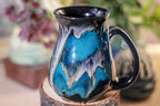 44-E Teal Grotto Barely Flared Notched Mug - MISFIT, 14 oz - 10% off