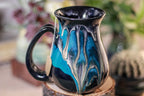 44-E Teal Grotto Barely Flared Notched Mug - MISFIT, 14 oz - 10% off