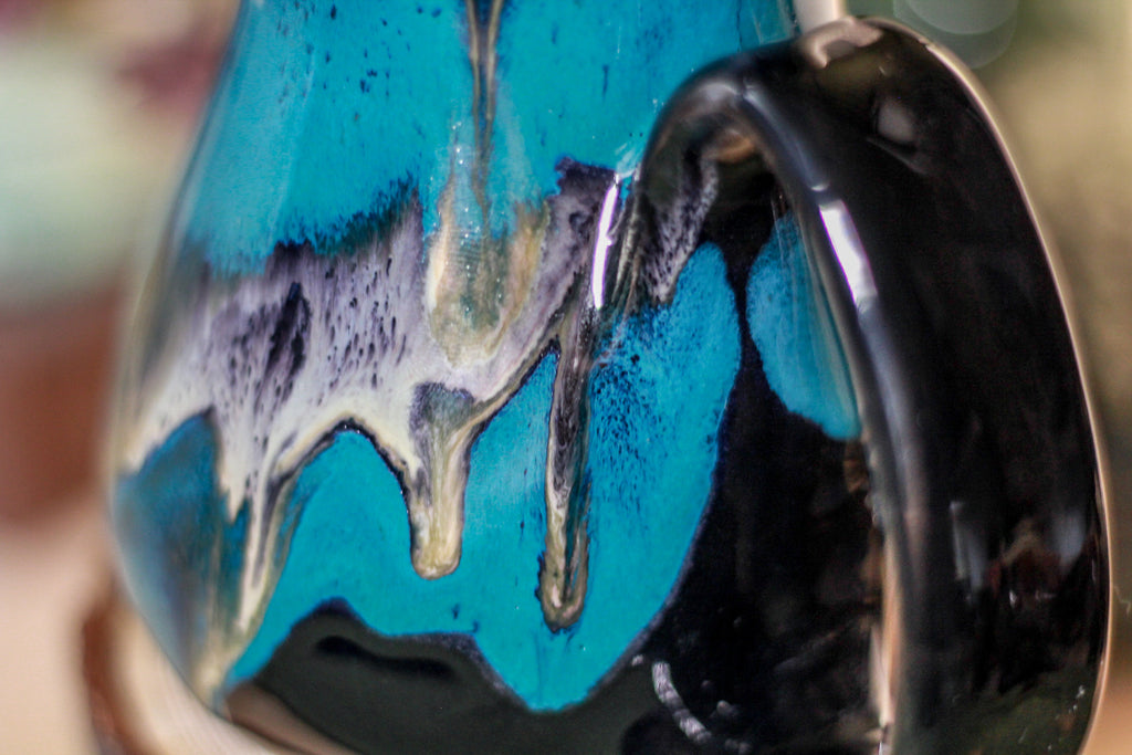 44-E Teal Grotto Barely Flared Notched Mug - MISFIT, 14 oz - 10% off
