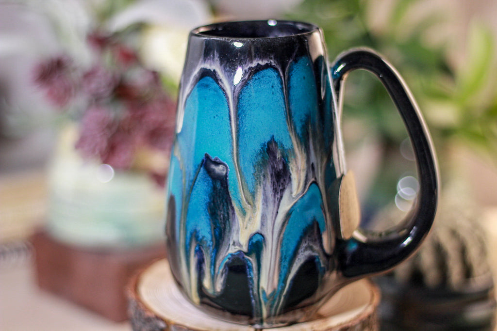 45-E Teal Grotto Notched Mug - MISFIT, 14 oz - 10% off