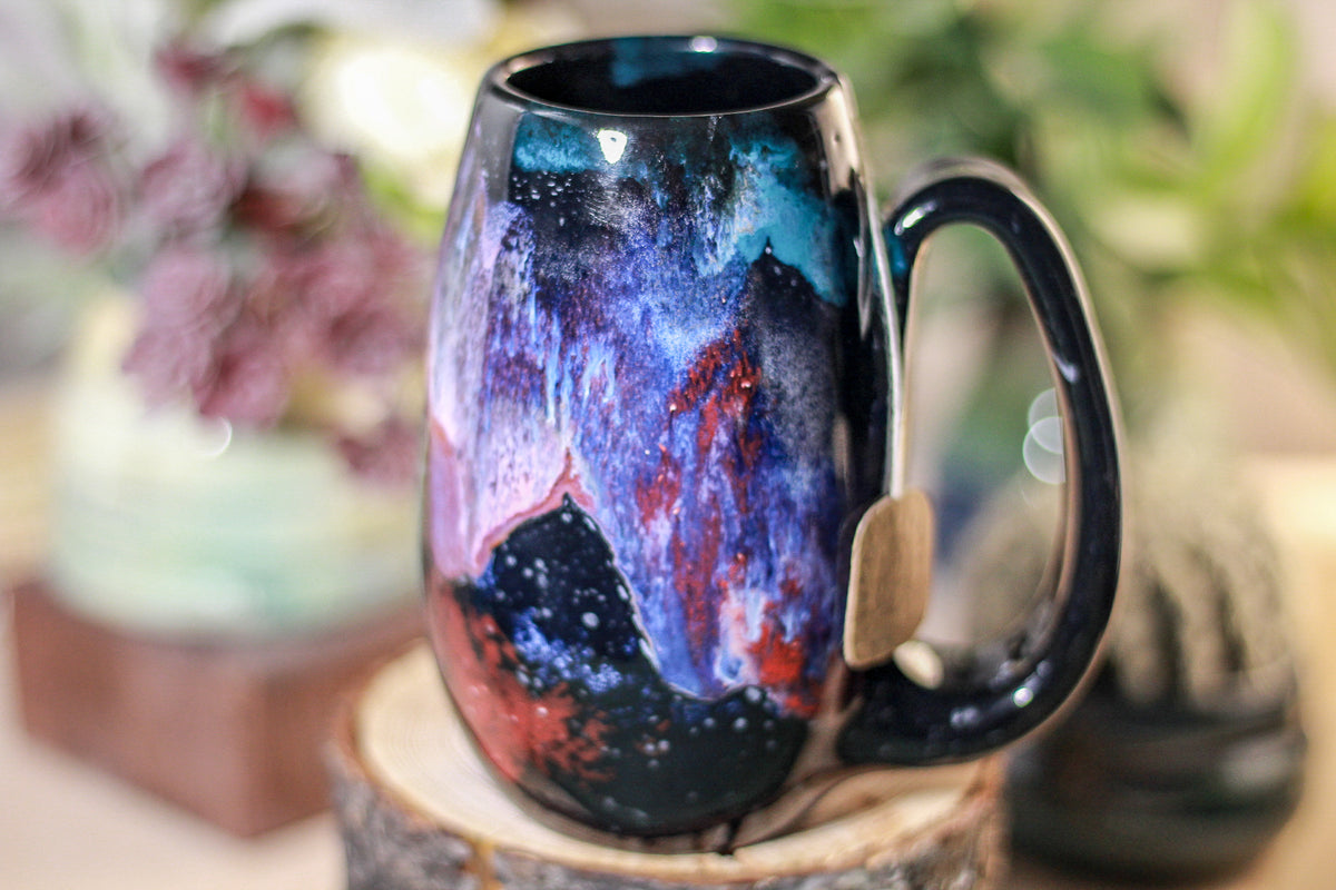 47-A Rainbow Stellar Notched Mug, 13 oz