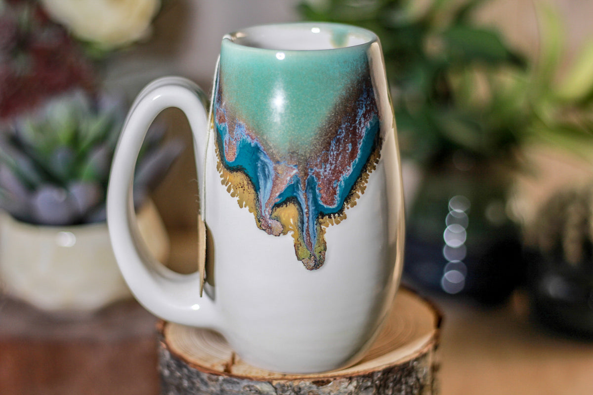 31-C Blue Lagoon Notched Mug, 12 oz.
