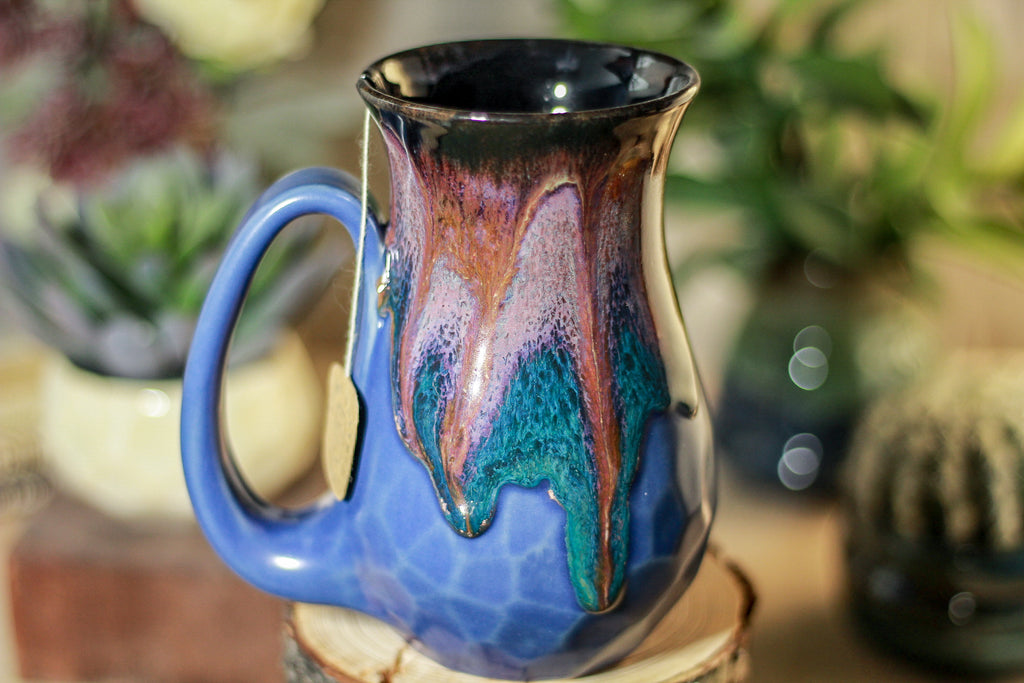 42-B Purple Haze Flared Notched Crystal Mug, 15 oz.
