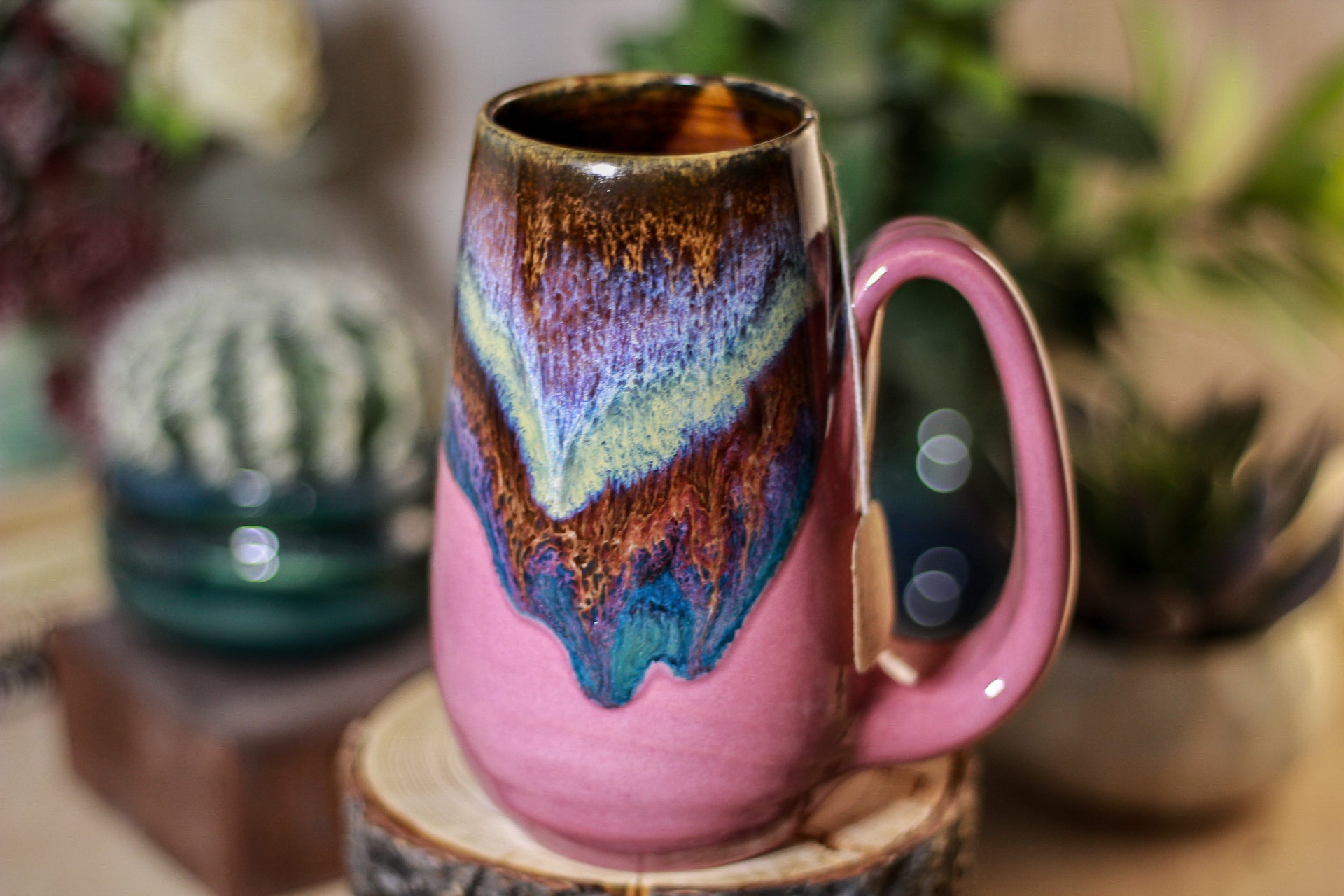 01-B PROTOTYPE Electric Haze Notched Mug, 14 oz.