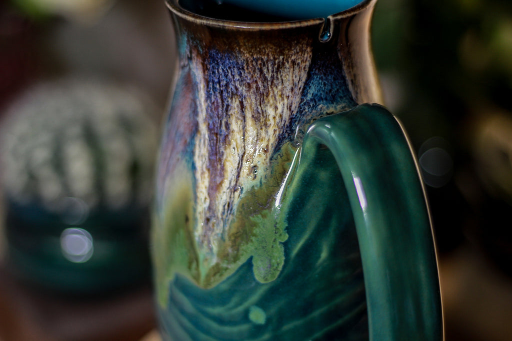 02-C Electric Falls Barely Flared Notched Stein Mug, 16 oz.