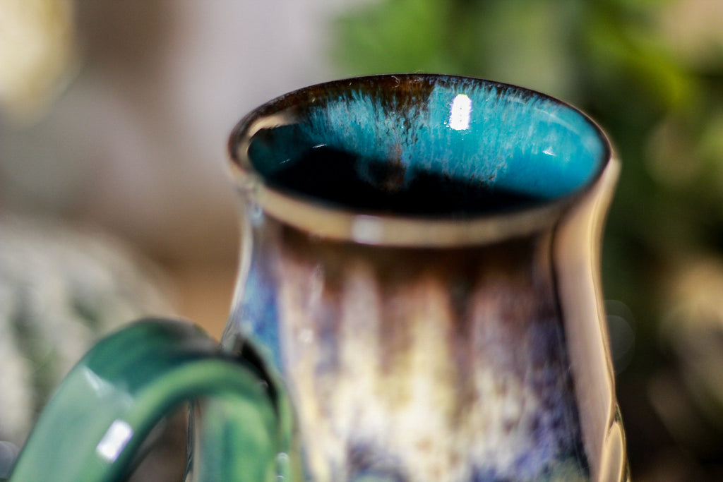 02-C Electric Falls Barely Flared Notched Stein Mug, 16 oz.