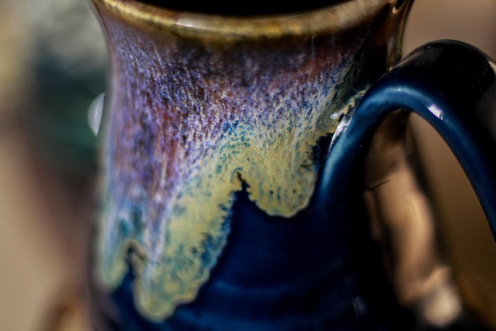 08-D Electric Wave Flared Notched Mug - TOP SHELF, 14 oz