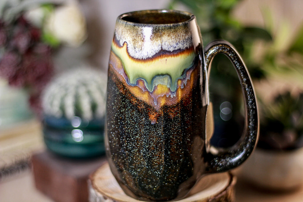 15-A New Earth Notched Crystal Mug, 16 oz.
