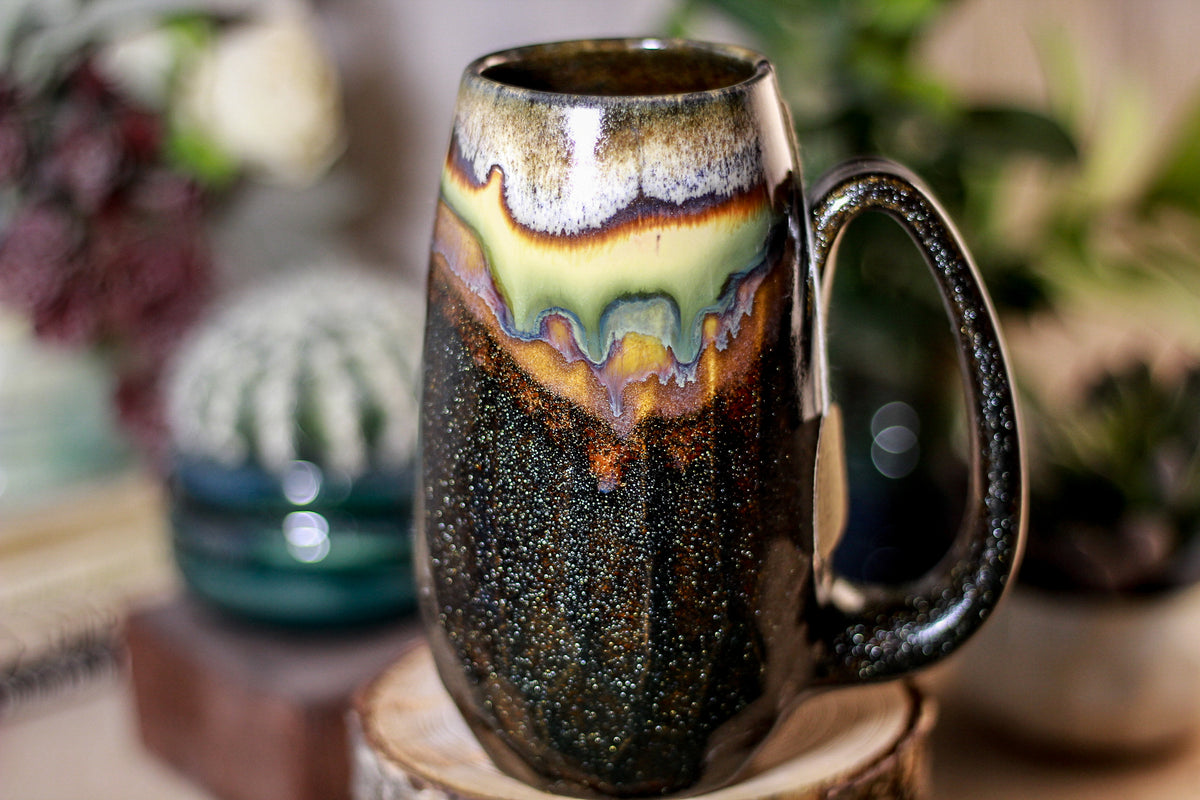 15-A New Earth Notched Crystal Mug, 16 oz.