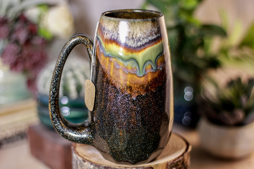 15-A New Earth Notched Crystal Mug, 16 oz.