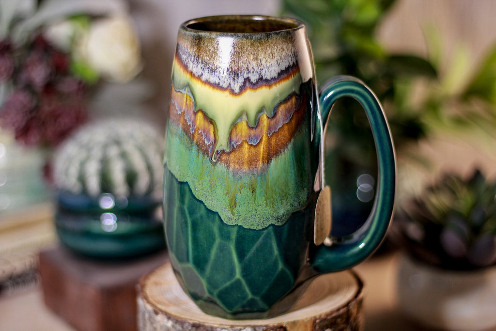 16-A New Earth Notched Crystal Mug, 16 oz.