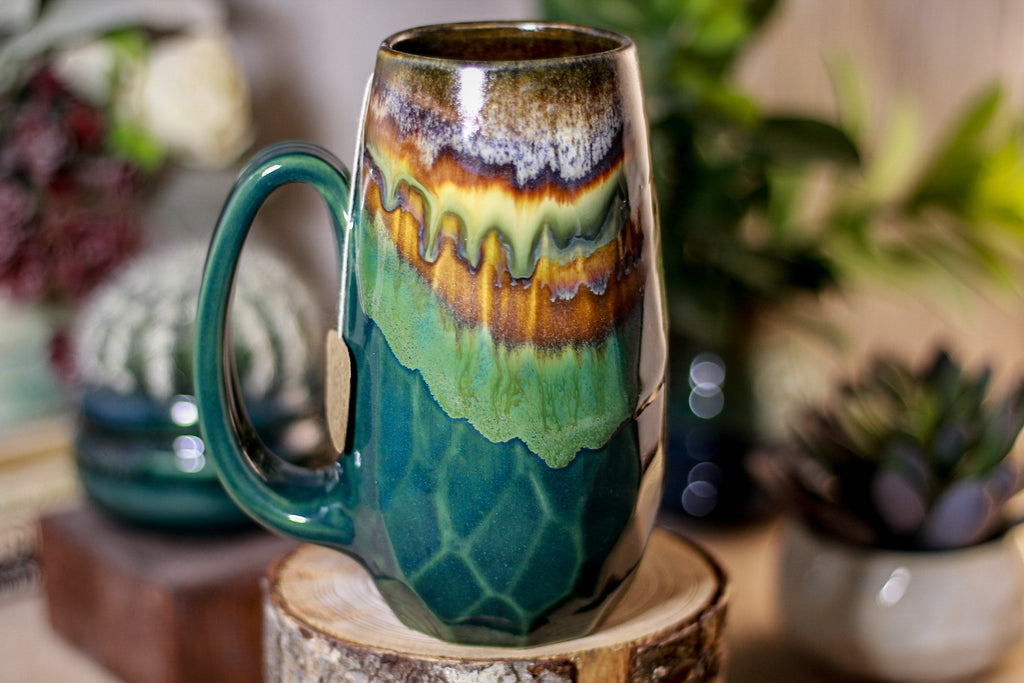 16-A New Earth Notched Crystal Mug, 16 oz.