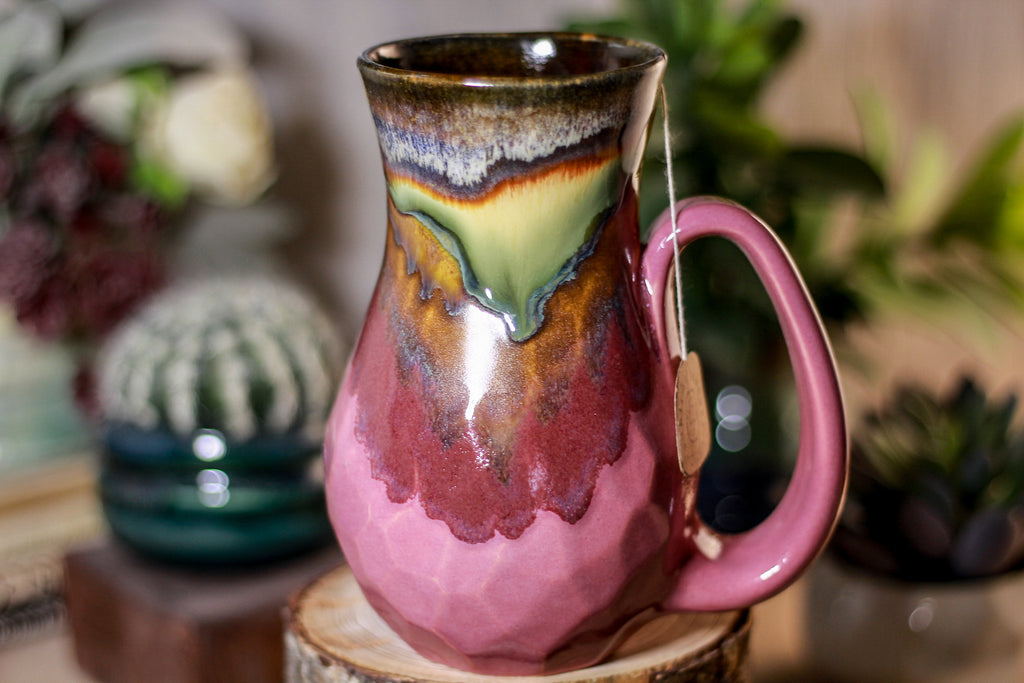 17-A New Earth Barely Flared Notched Crystal Mug, 18 oz.