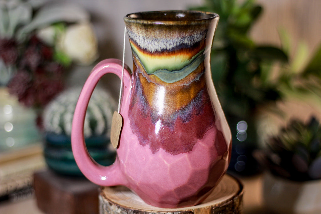 17-A New Earth Barely Flared Notched Crystal Mug, 18 oz.