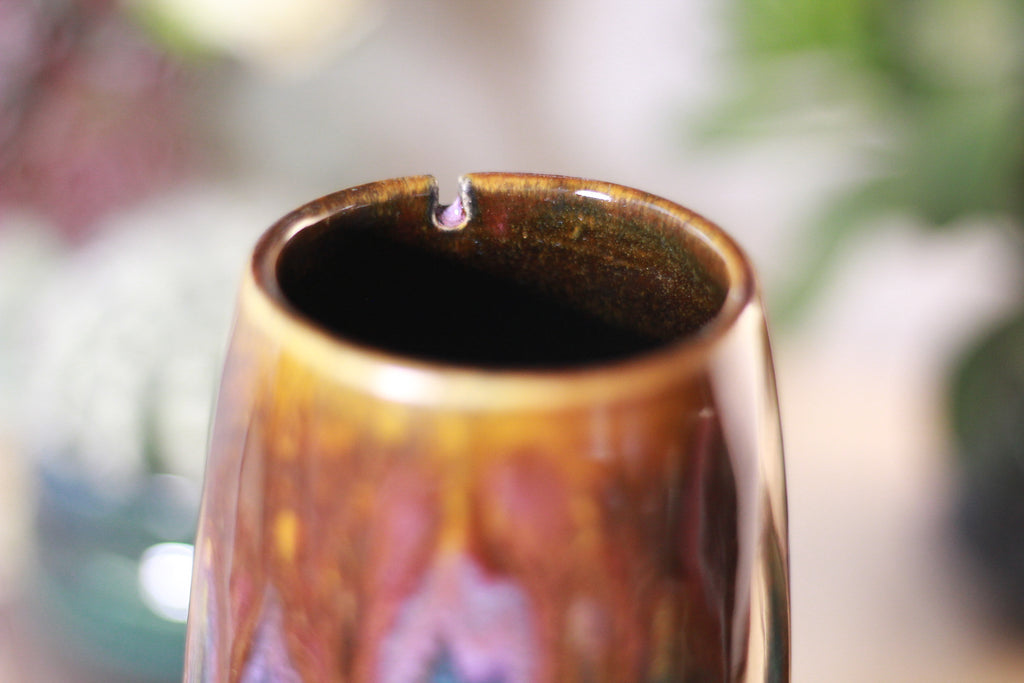 23-B Magenta Haze Notched Crystal Mug, 14 oz.