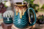 25-C Molten Electric Falls Barely Flared Notched Mug, 16 oz.