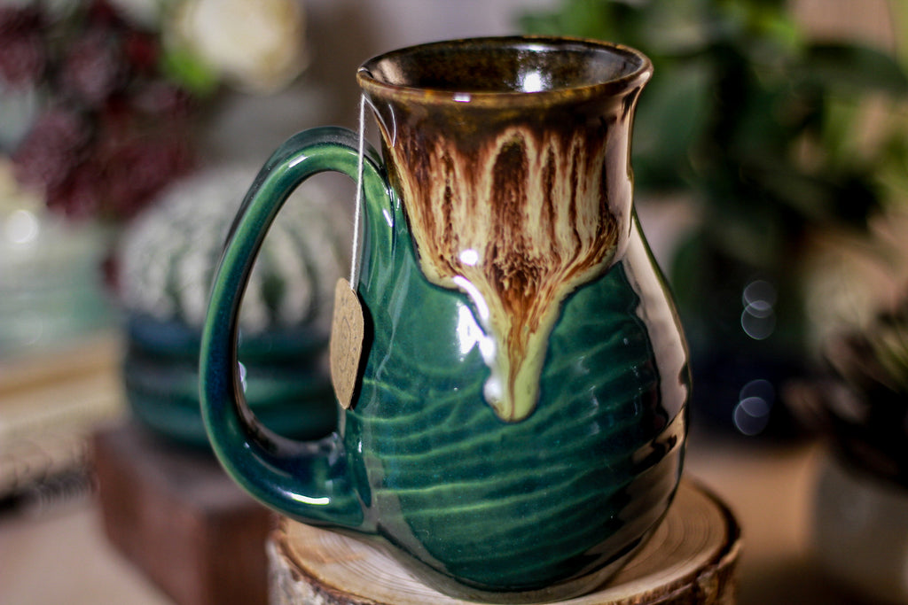 26-C Molten Electric Falls Barely Flared Notched Mug, 13 oz.