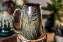Load image into Gallery viewer, 30-B Copper Agate Notched Crystal Mug - MISFIT, 16 oz. - 10% off