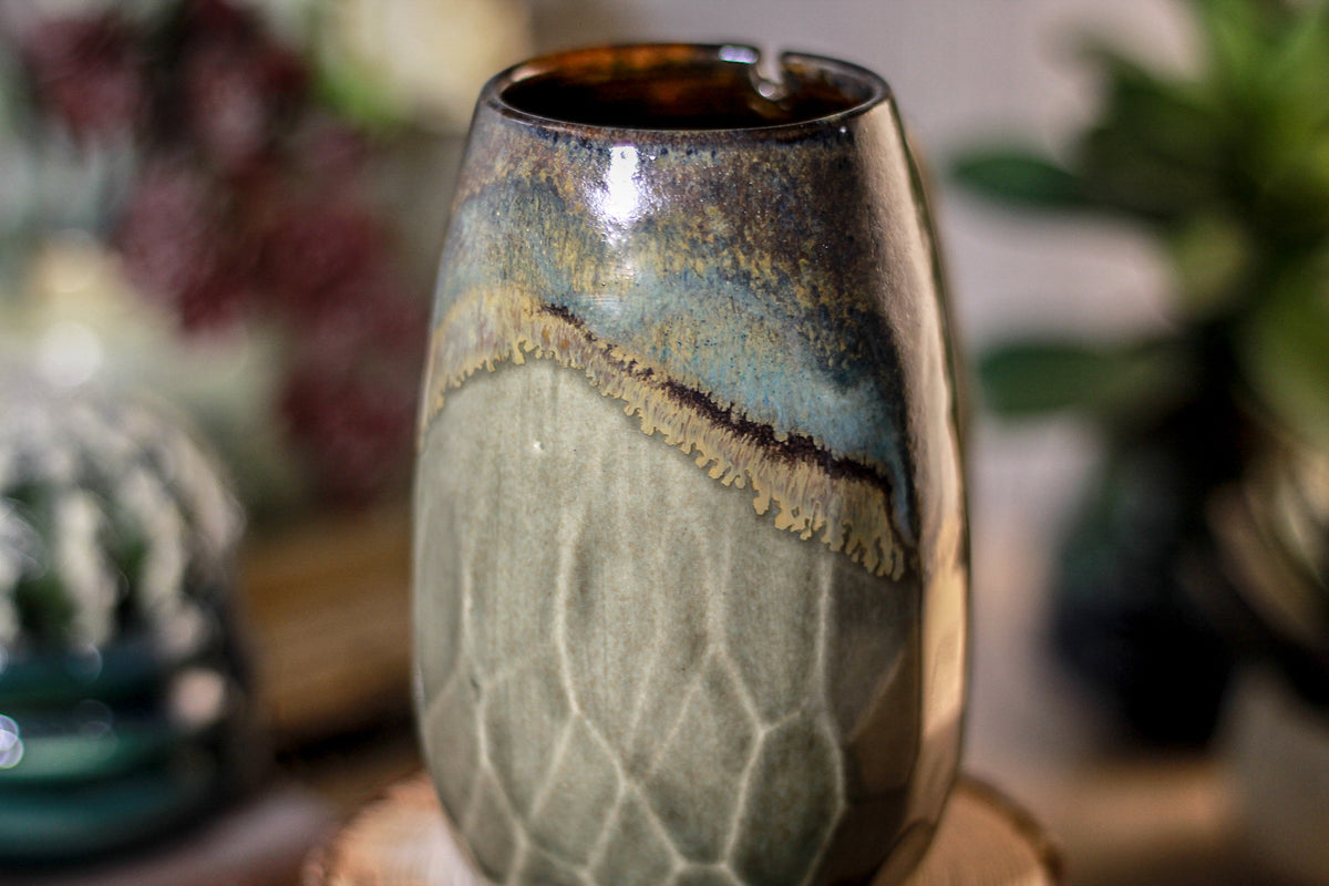 30-B Copper Agate Notched Crystal Mug - MISFIT, 16 oz. - 10% off