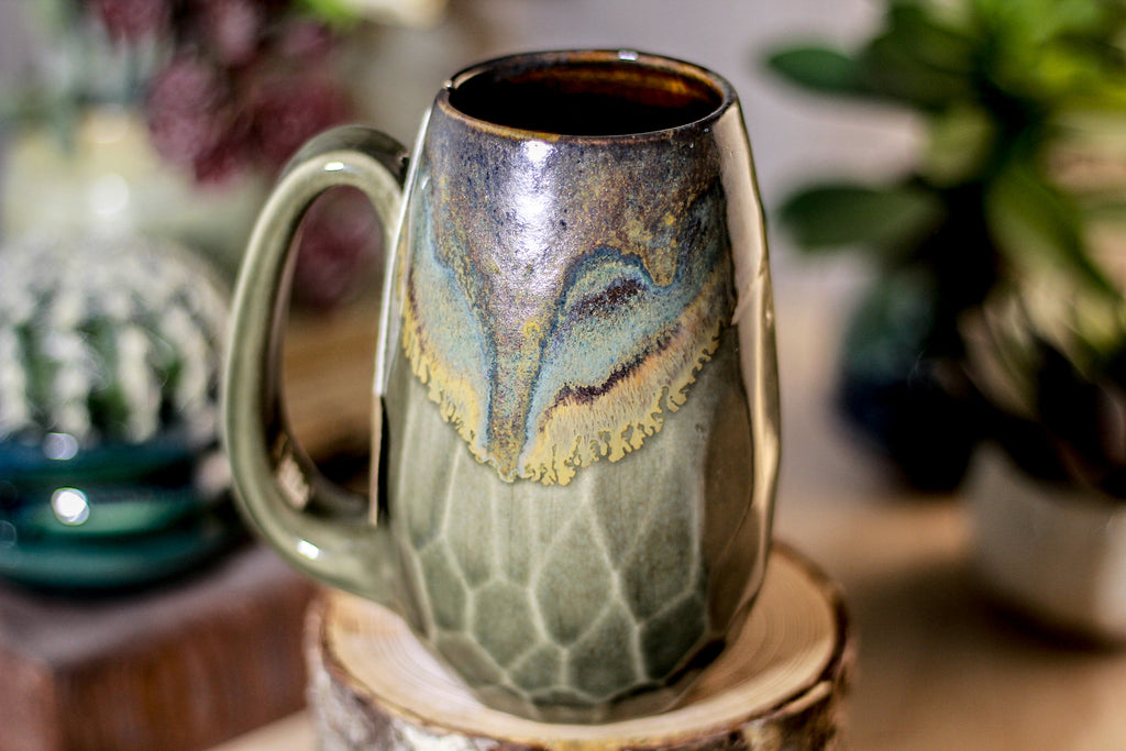 30-B Copper Agate Notched Crystal Mug - MISFIT, 16 oz. - 10% off