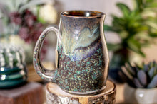 Load image into Gallery viewer, 31-B Copper Agate Barely Flared Notched Stein Mug - MISFIT, 15 oz. - 15% off