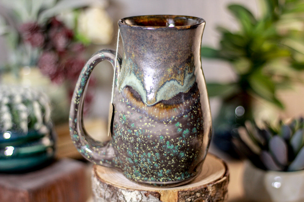 32-B Copper Agate Barely Flared Notched Stein Mug - MISFIT, 15 oz. - 15% off