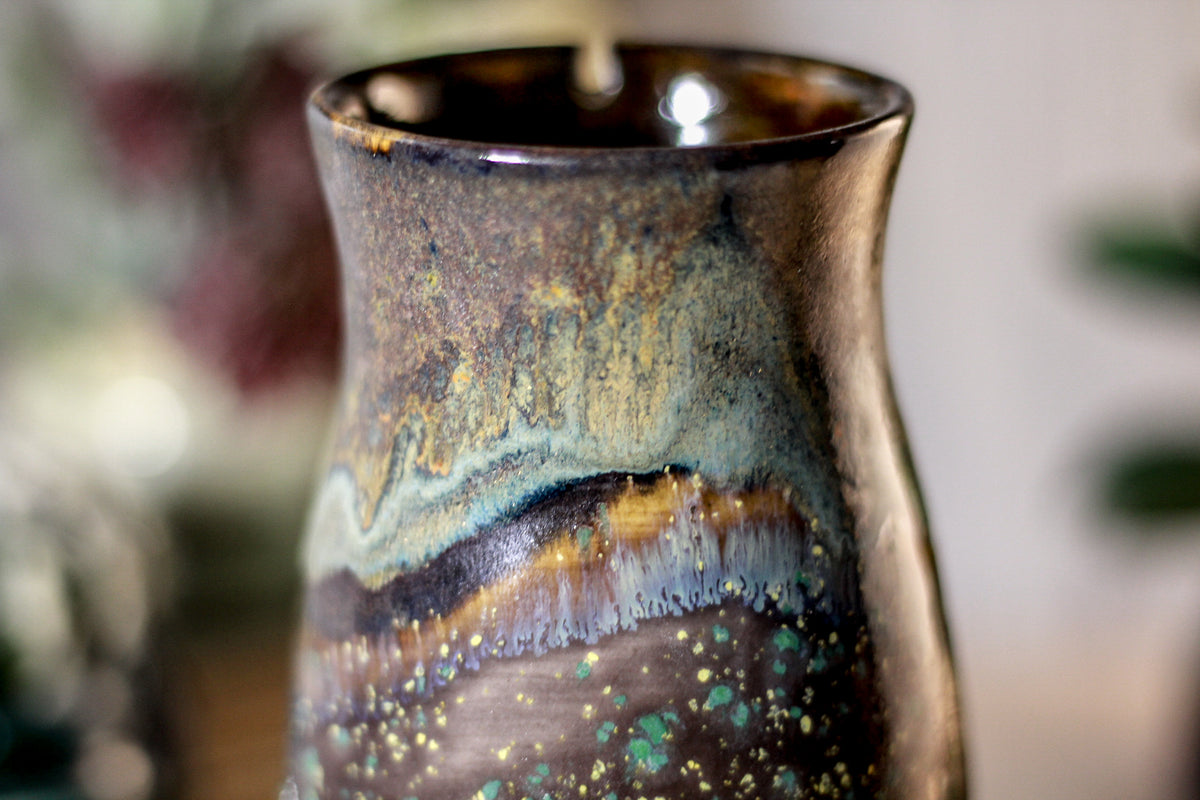 32-B Copper Agate Barely Flared Notched Stein Mug - MISFIT, 15 oz. - 15% off