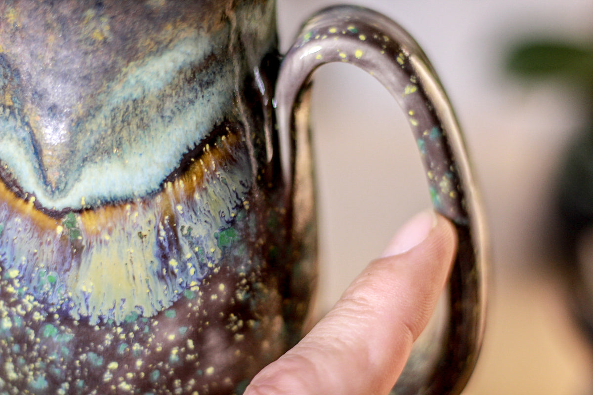 32-B Copper Agate Barely Flared Notched Stein Mug - MISFIT, 15 oz. - 15% off