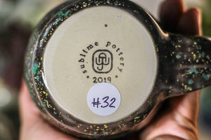 32-B Copper Agate Barely Flared Notched Stein Mug - MISFIT, 15 oz. - 15% off