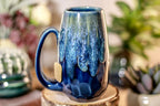 35-E Astral Wave Notched Crystal Mug - TOP SHELF, 12 oz.