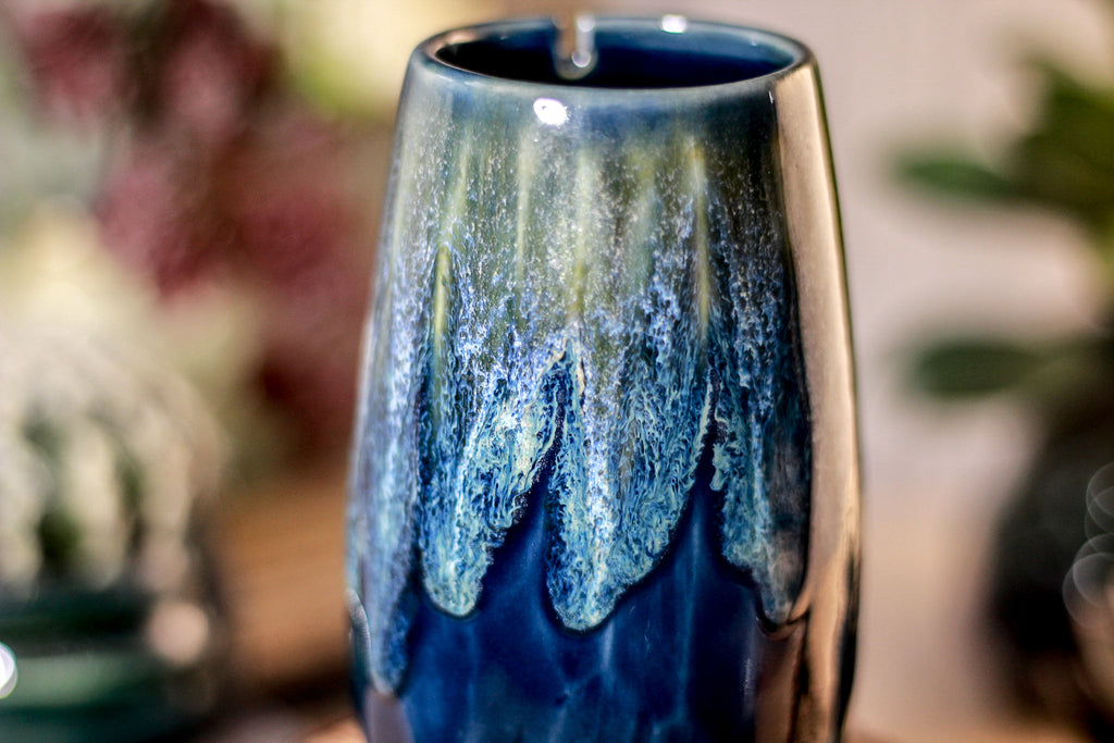 35-E Astral Wave Notched Crystal Mug - TOP SHELF, 12 oz.