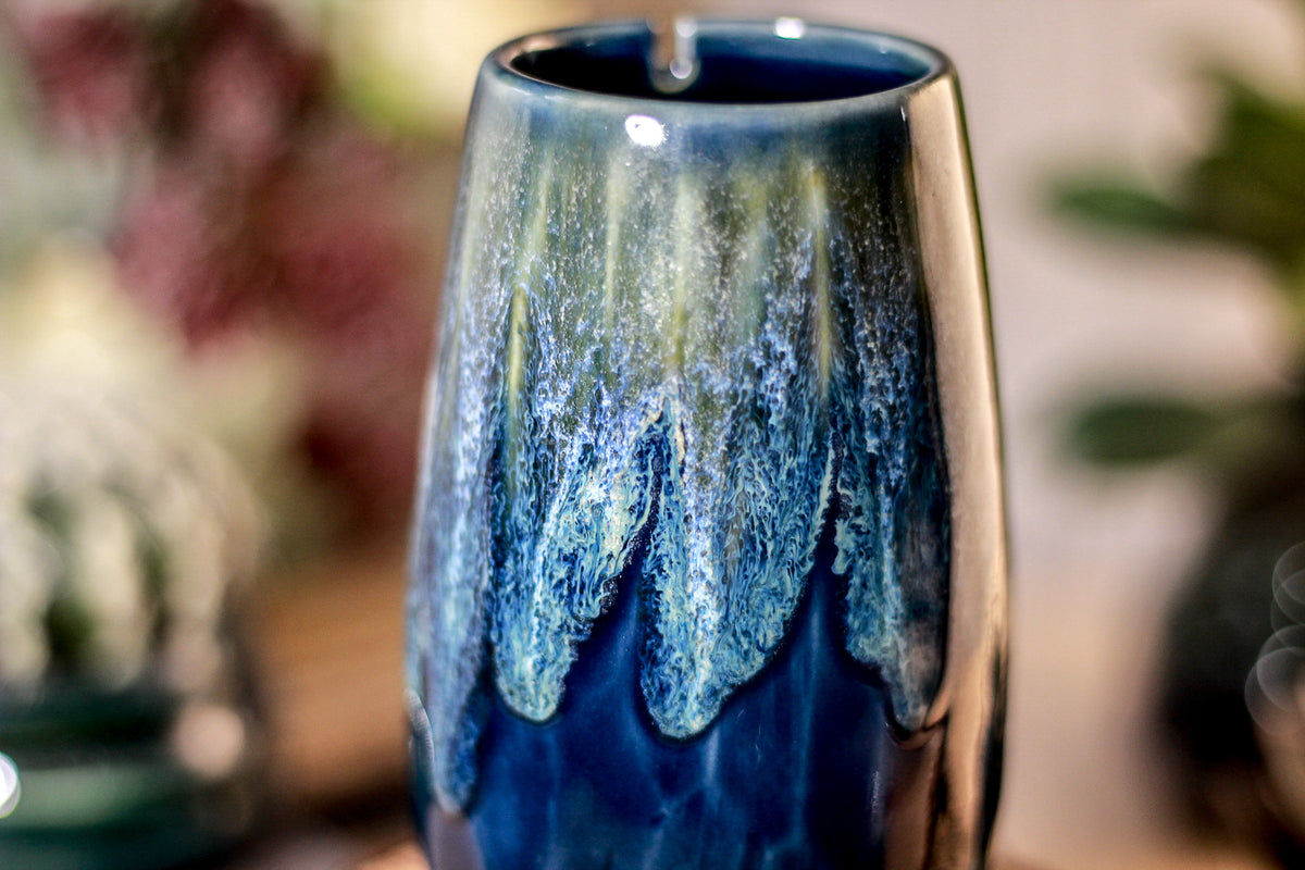 35-E Astral Wave Notched Crystal Mug - TOP SHELF, 12 oz.