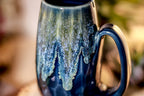 35-E Astral Wave Notched Crystal Mug - TOP SHELF, 12 oz.
