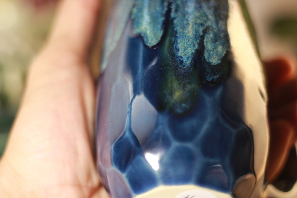 35-E Astral Wave Notched Crystal Mug - TOP SHELF, 12 oz.
