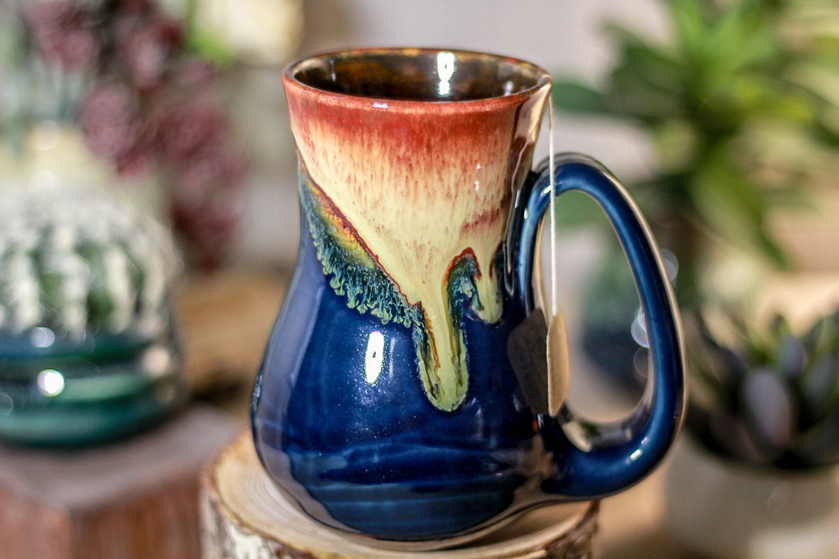 38-C Lava Falls Barely Flared Notched Mug, 14 oz
