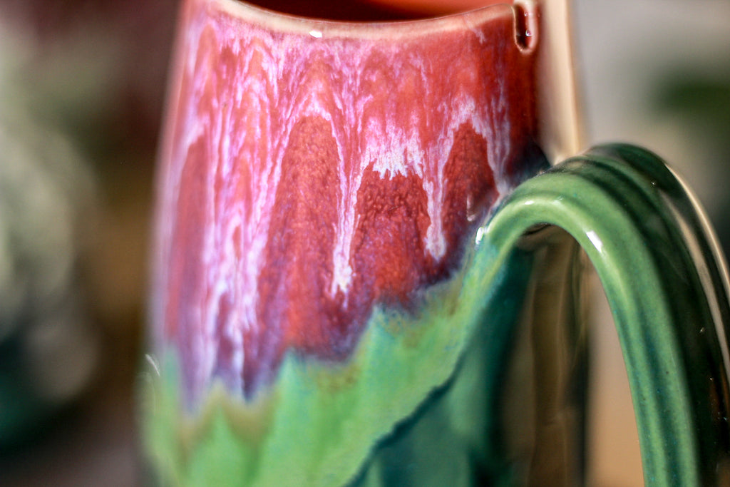 41-C Flaming Phoenix Notched Crystal Mug, 13 oz.