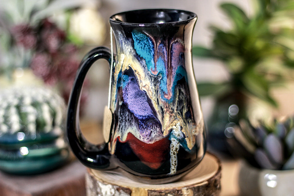 45-C Cosmic Grotto Barely Flared Notched Mug - TOP SHELF, 14 oz