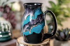 47-E Teal Grotto Barely Flared Notched Mug, 15 oz