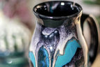 47-E Teal Grotto Barely Flared Notched Mug, 15 oz
