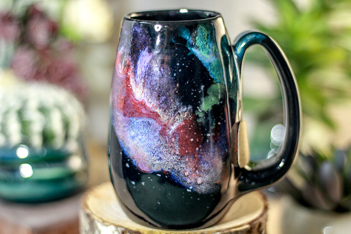 48-A Rainbow Stellar Notched Mug, 14 oz
