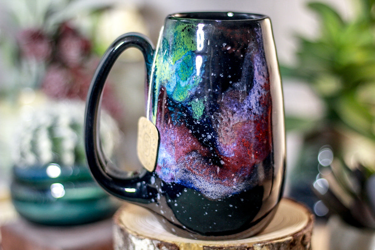 48-A Rainbow Stellar Notched Mug, 14 oz