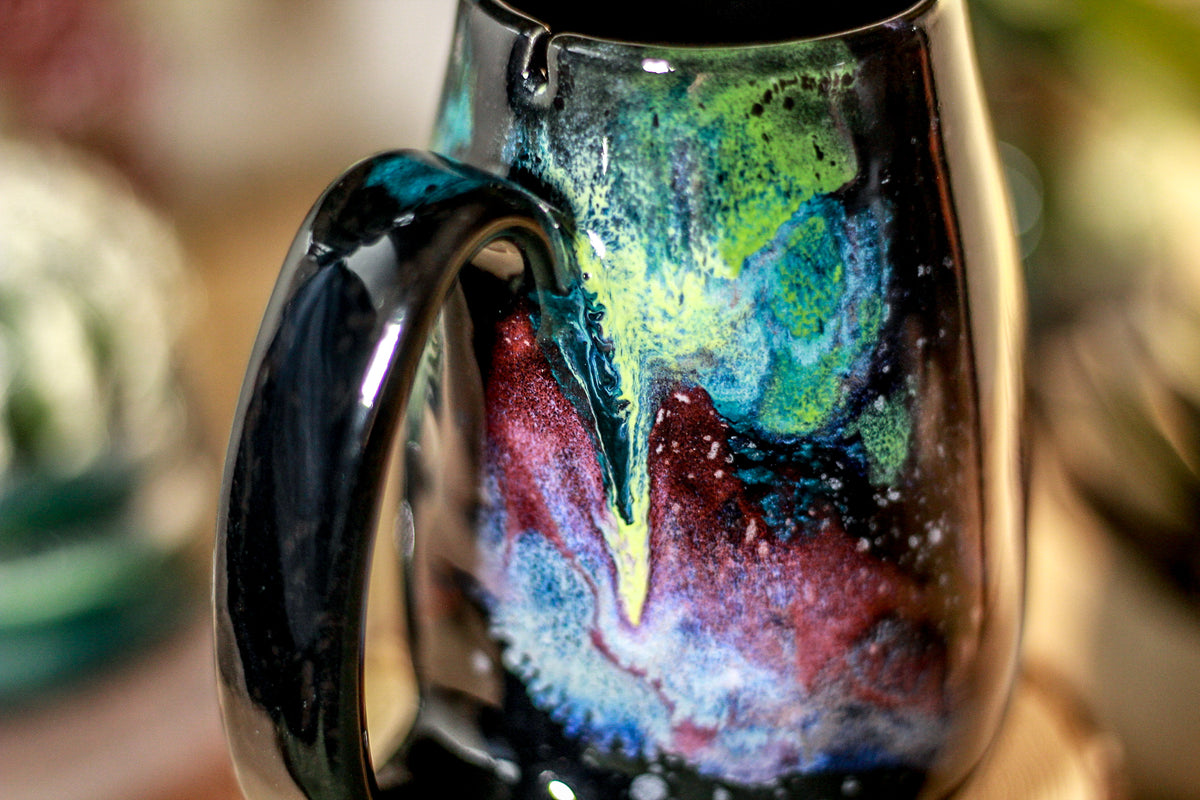 48-A Rainbow Stellar Notched Mug, 14 oz
