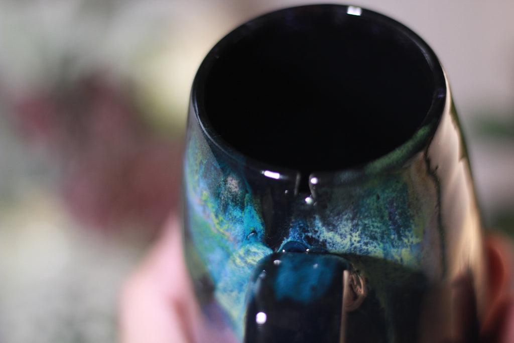 48-A Rainbow Stellar Notched Mug, 14 oz