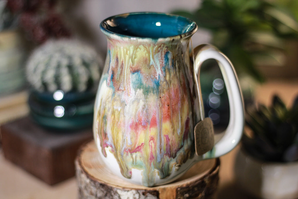 02-P Barely Flared Notched Mug, 14 oz.