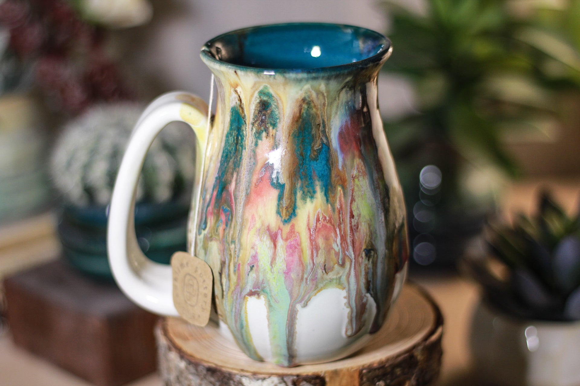 02-P Barely Flared Notched Mug, 14 oz.