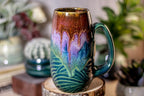 01-B Magenta Haze Notched Textured Mug - TOP SHELF, 16 oz.
