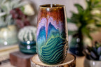 01-B Magenta Haze Notched Textured Mug - TOP SHELF, 16 oz.