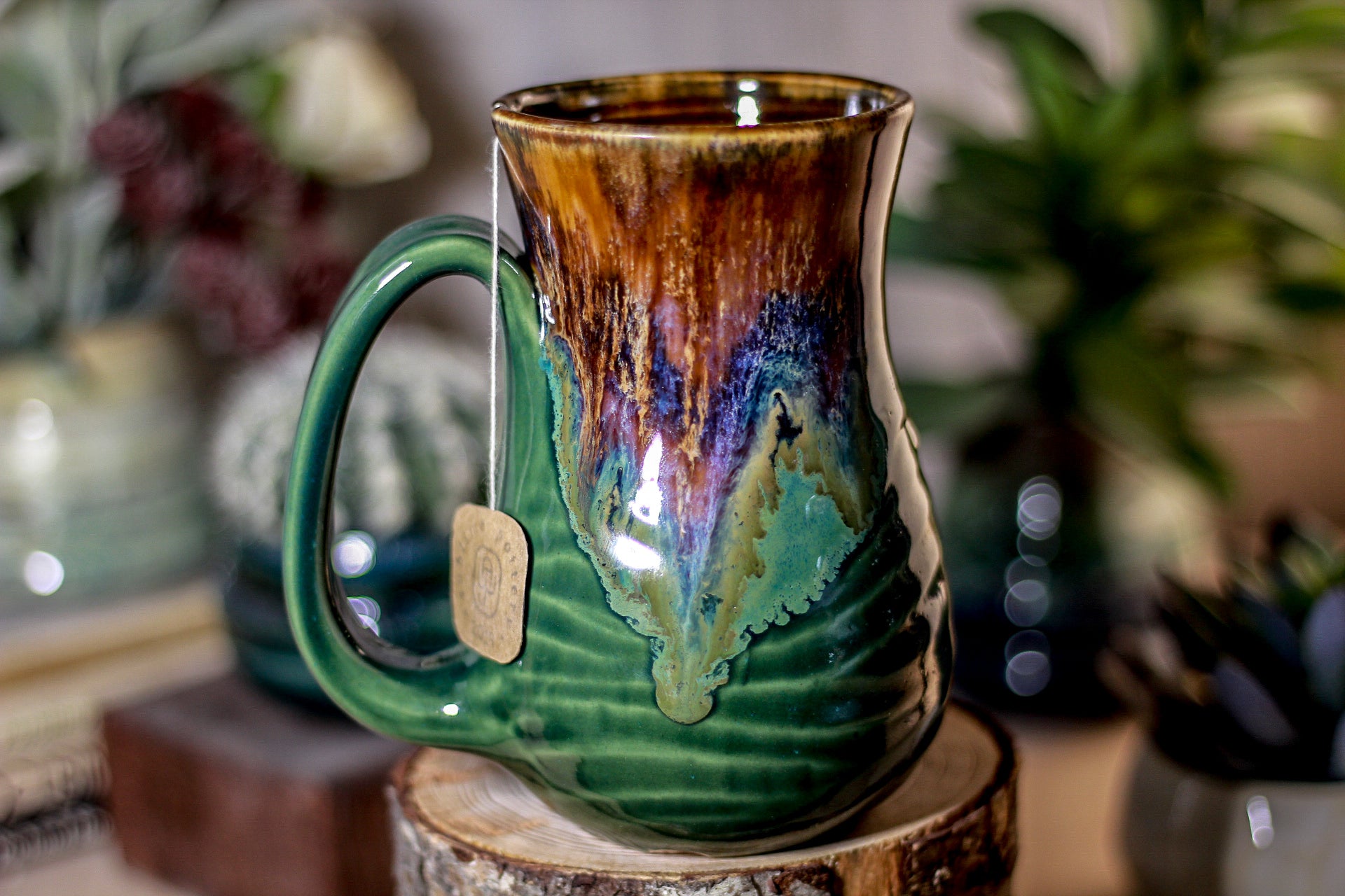 02-C Molten Electric Wave Flared Notched Textured Mug - MISFIT, 14 oz. - 15% off