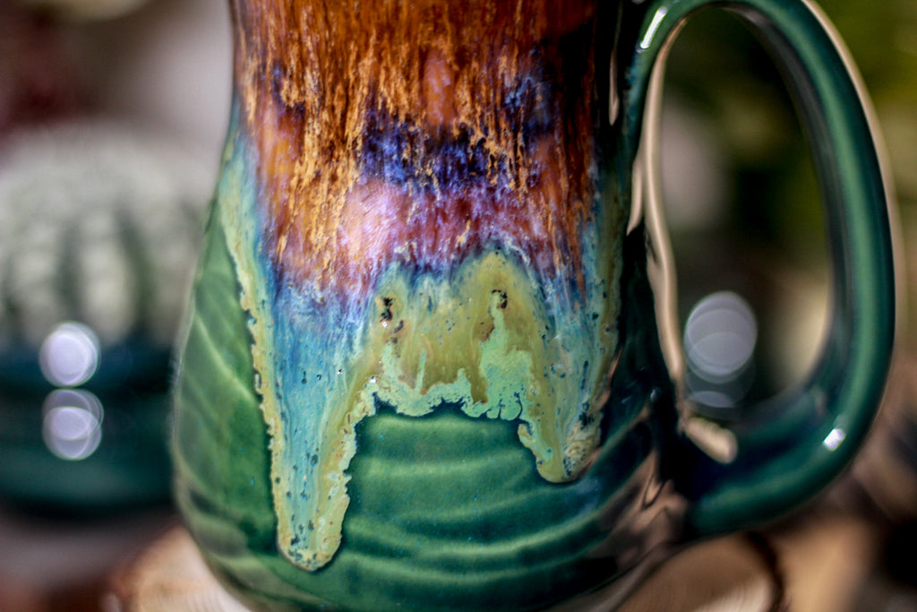 02-C Molten Electric Wave Flared Notched Textured Mug - MISFIT, 14 oz. - 15% off